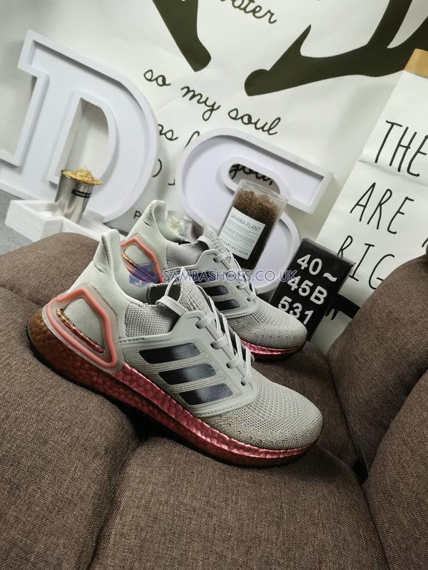 Adidas Ultraboost 20 "Metal Grey Signal Coral" - Metal Grey/Grey/Signal Coral - FV4389 Classic Running Shoes