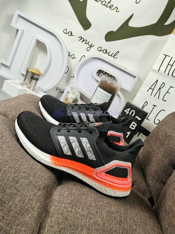 Adidas Ultraboost 20 "Signal Coral" - Core Black/Footwear White/Signal Coral - EG0756 Classic Running Shoes