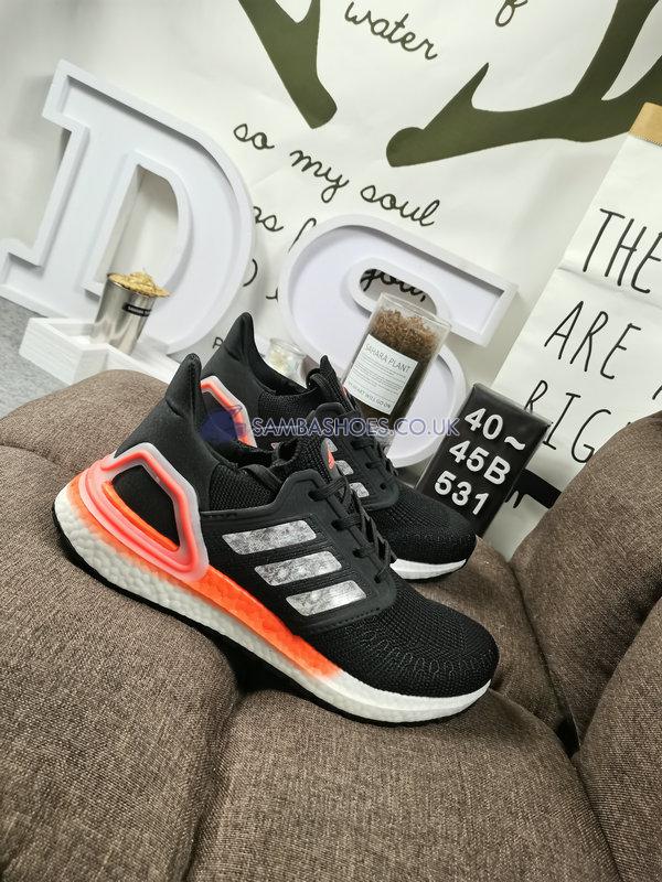 Adidas Ultraboost 20 "Signal Coral" - Core Black/Footwear White/Signal Coral - EG0756 Classic Running Shoes