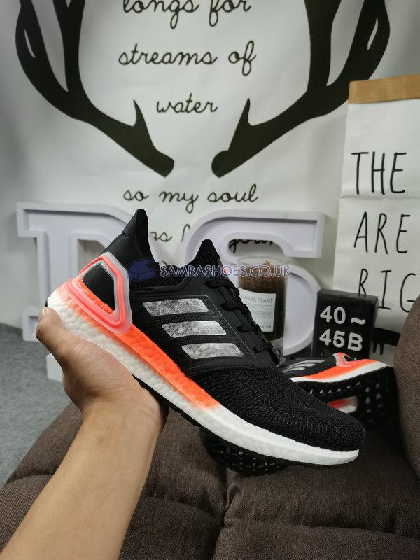 Adidas Ultraboost 20 "Signal Coral" - Core Black/Footwear White/Signal Coral - EG0756 Classic Running Shoes