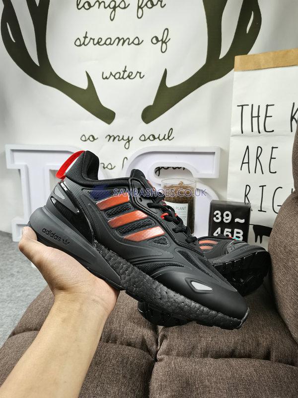 Adidas ZX 2K Boost 2.0 "Black Solar Red" - Core Black/Solar Red/Carbon - GZ9087 Classic Originals Shoes