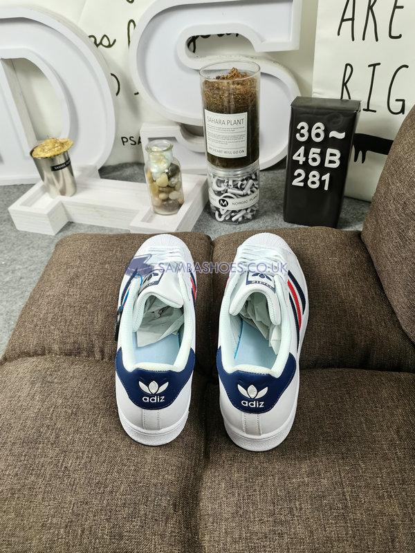 Adidas Superstar FD "Dark Blue" - Footwear White/Dark Blue/Footwear White - F36583 Classic Originals Shoes