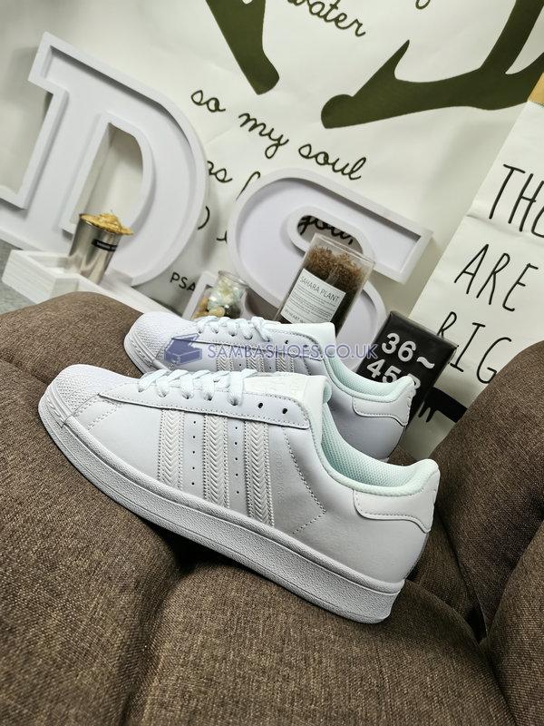 Adidas Superstar "Triple White" - Running White Ftw/Running White - B23641 Classic Originals Shoes