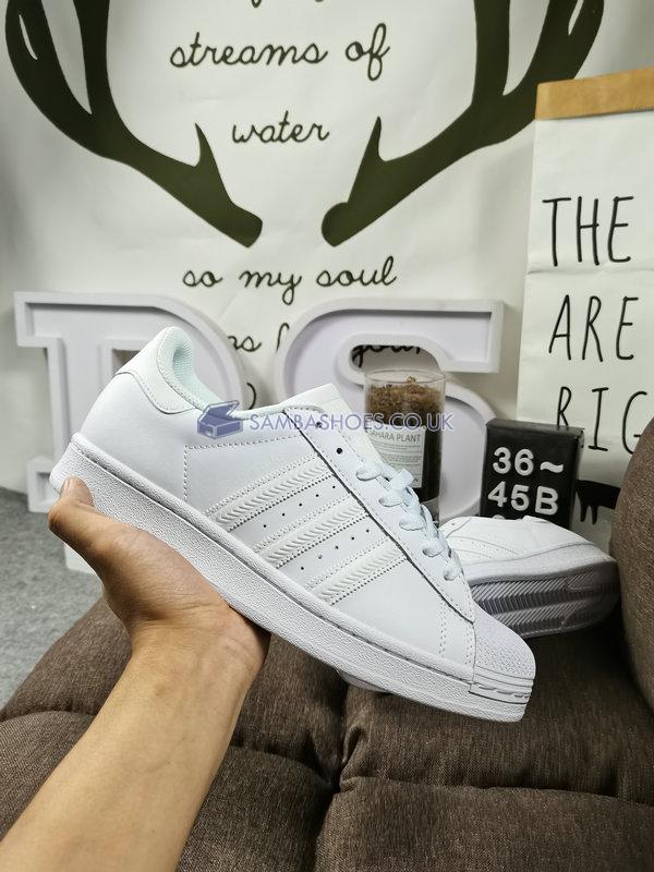 Adidas Superstar "Triple White" - Running White Ftw/Running White - B23641 Classic Originals Shoes