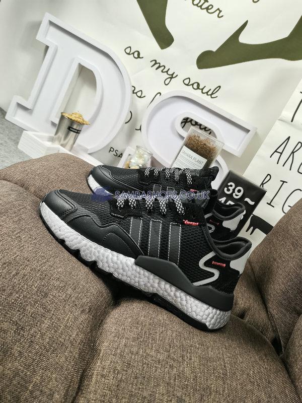 Adidas Nite Jogger "Black Silver Metallic" - Core Black/Shock Red/Silver Metallic - FV4137 Classic Originals Shoes