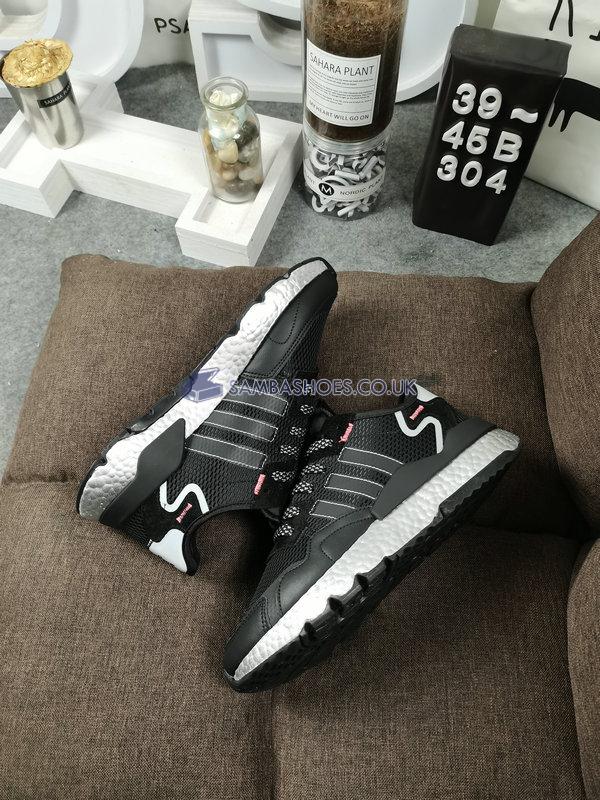 Adidas Nite Jogger "Black Silver Metallic" - Core Black/Shock Red/Silver Metallic - FV4137 Classic Originals Shoes