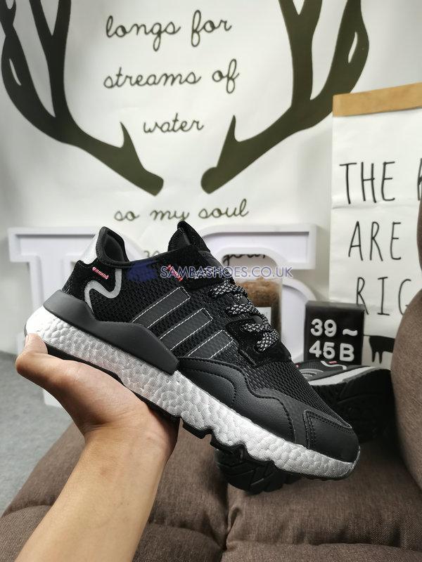 Adidas Nite Jogger "Black Silver Metallic" - Core Black/Shock Red/Silver Metallic - FV4137 Classic Originals Shoes