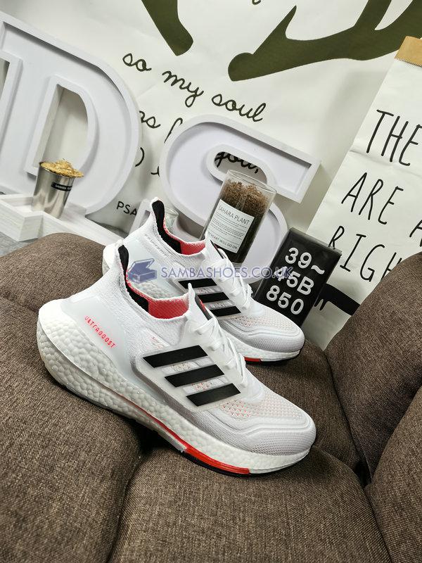 Adidas UltraBoost 21 "Tokyo" - Cloud White/Core Black/Solar Red - S23863 Classic Running Shoes