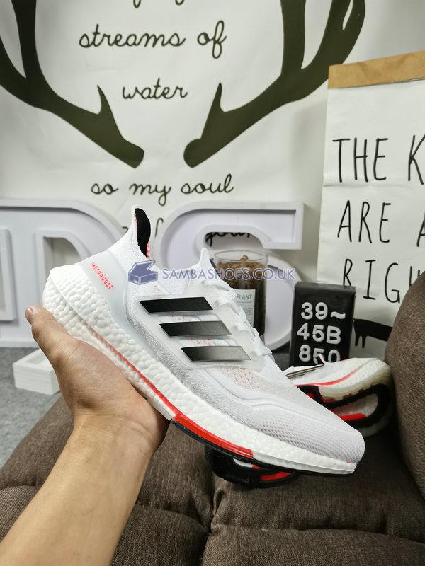 Adidas UltraBoost 21 "Tokyo" - Cloud White/Core Black/Solar Red - S23863 Classic Running Shoes