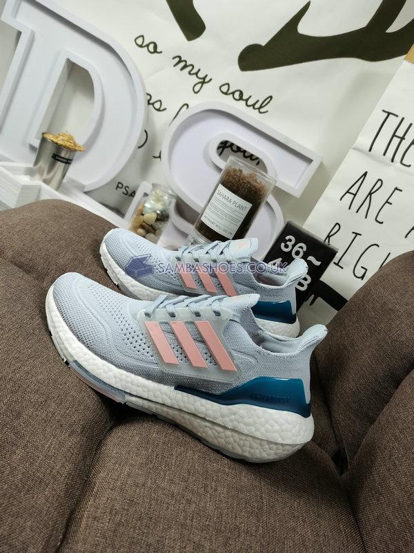 Adidas Wmns UltraBoost 21 "Halo Blue Fresh Candy" - Halo Blue/Fresh Candy/Hazy Blue - FY0395 Classic Running Shoes