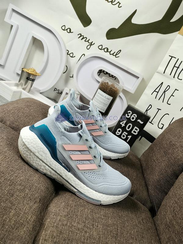 Adidas Wmns UltraBoost 21 "Halo Blue Fresh Candy" - Halo Blue/Fresh Candy/Hazy Blue - FY0395 Classic Running Shoes