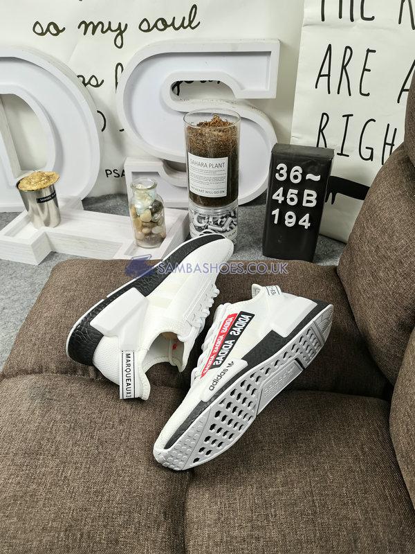 Adidas NMD_R1 V2 "Overbranded" - Cloud White/Core Black/Scarlet - H02537 Classic Originals Shoes