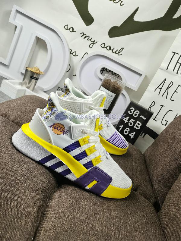 Adidas EQT Bask ADV "LAKERS" - White/Yellow/Purple - F33853-2 Classic Originals Shoes