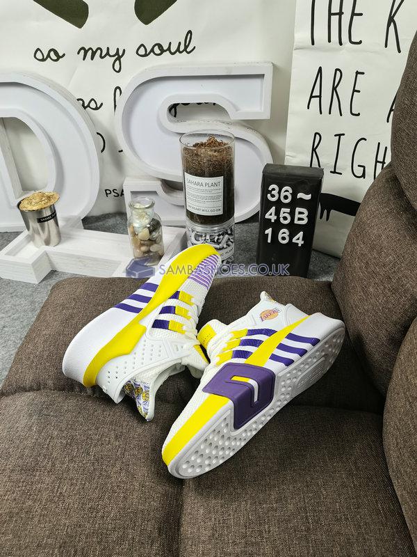 Adidas EQT Bask ADV "LAKERS" - White/Yellow/Purple - F33853-2 Classic Originals Shoes