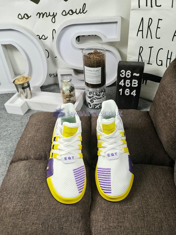 Adidas EQT Bask ADV "LAKERS" - White/Yellow/Purple - F33853-2 Classic Originals Shoes