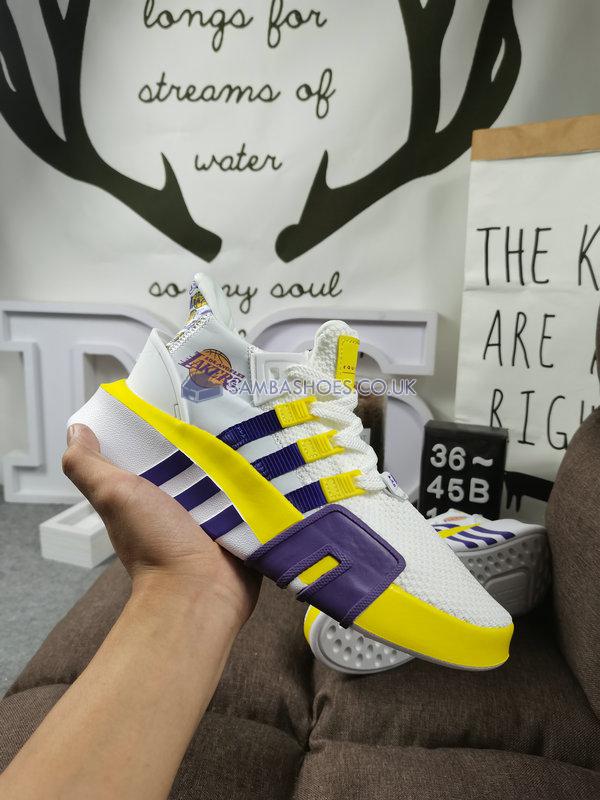 Adidas EQT Bask ADV "LAKERS" - White/Yellow/Purple - F33853-2 Classic Originals Shoes