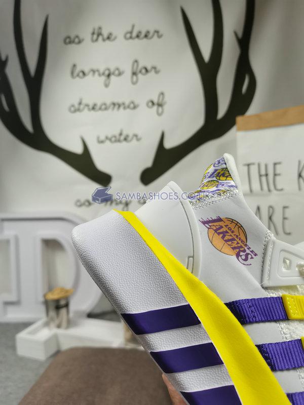 Adidas EQT Bask ADV "LAKERS" - White/Yellow/Purple - F33853-2 Classic Originals Shoes