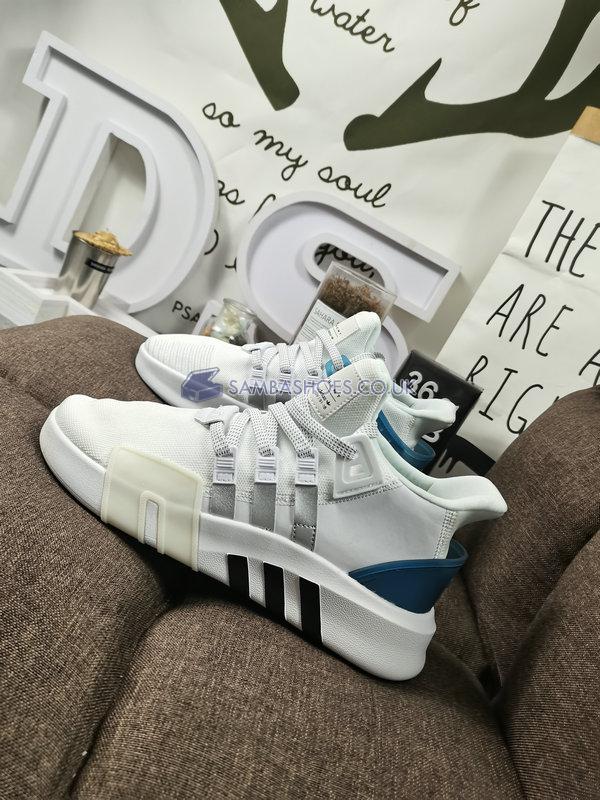 Adidas EQT Bask ADV "Footwear White" - White/Blue/Silver/Black - EE5025 Classic Originals Shoes