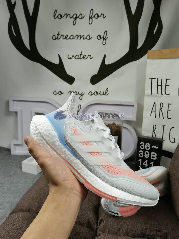 Adidas Wmns UltraBoost 21 "White Glow Pink" - Crystal White/Cloud White/Glow Pink - FY0396 Classic Running Shoes