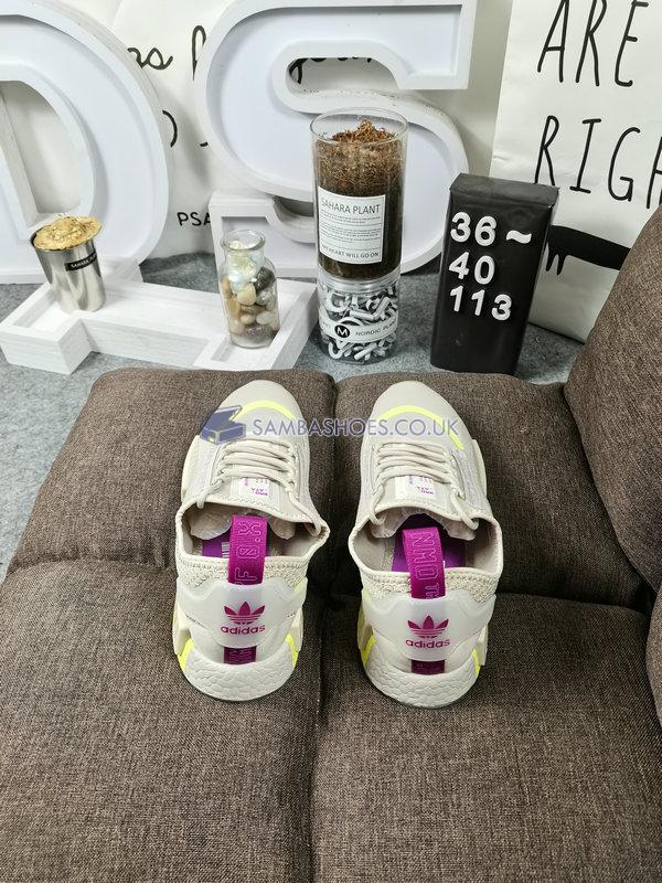 Adidas Wmns NMD_R1 Spectoo "Aluminum" - Aluminum/Hi-Res Yellow/Vivid Pink - FX6935 Classic Originals Shoes