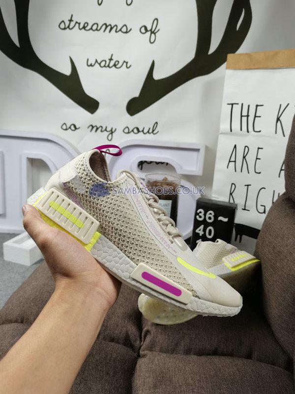 Adidas Wmns NMD_R1 Spectoo "Aluminum" - Aluminum/Hi-Res Yellow/Vivid Pink - FX6935 Classic Originals Shoes