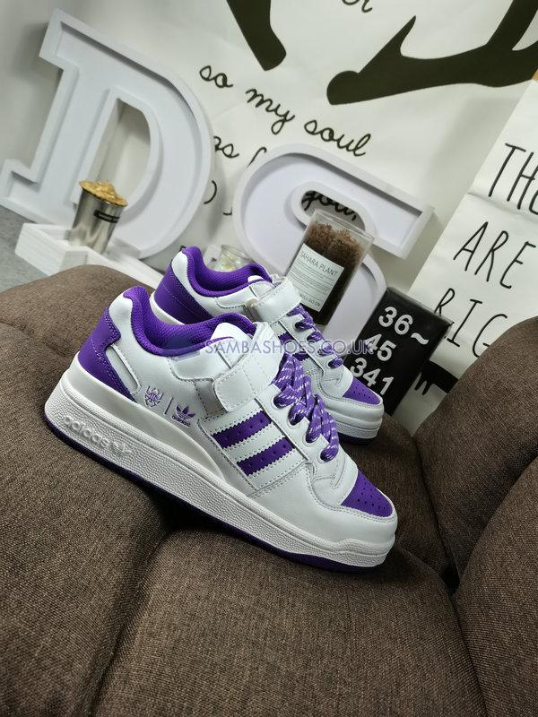 Donovan Mitchell x Adidas Forum Low "Collegiate Purple" - Cloud White/Collegiate Purple/Halo Mint - GY8287 Classic Originals Shoes