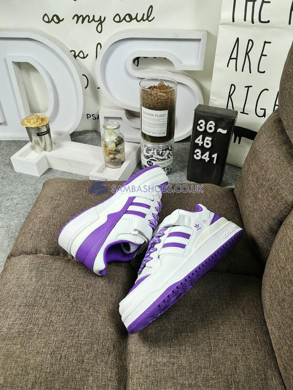 Donovan Mitchell x Adidas Forum Low "Collegiate Purple" - Cloud White/Collegiate Purple/Halo Mint - GY8287 Classic Originals Shoes