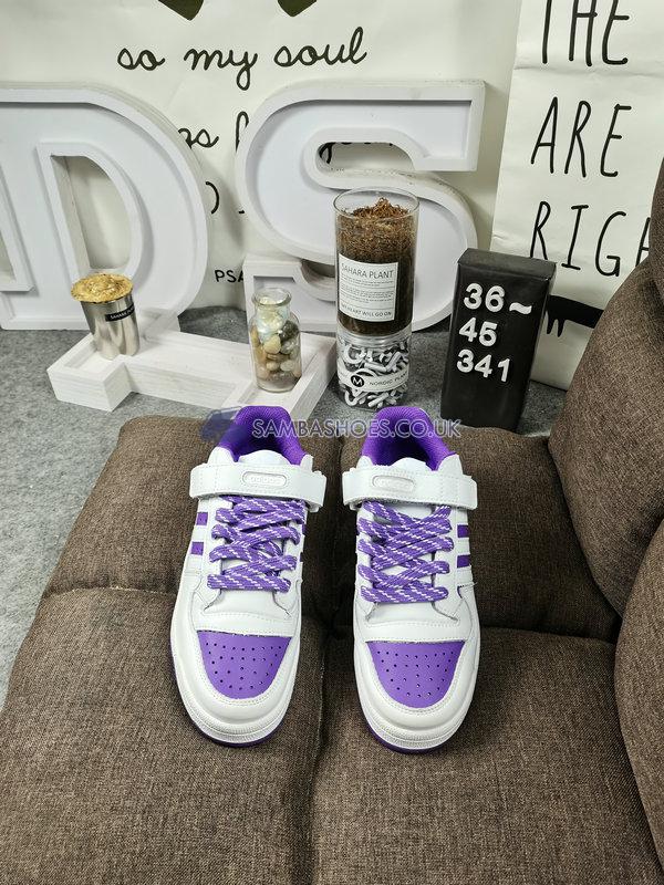 Donovan Mitchell x Adidas Forum Low "Collegiate Purple" - Cloud White/Collegiate Purple/Halo Mint - GY8287 Classic Originals Shoes