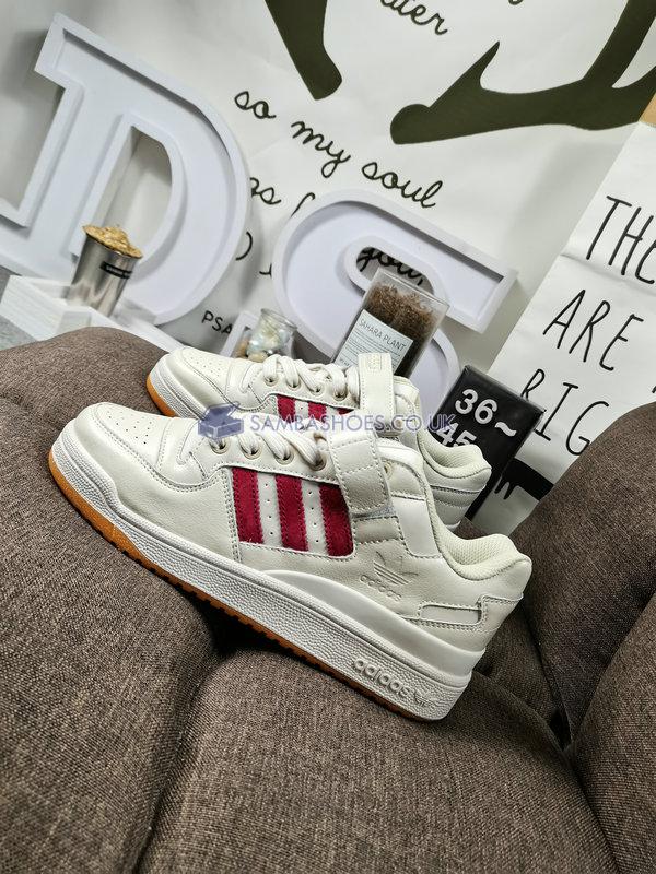 Adidas Forum Low "White Burgundy" - White/Collegiate Burgundy/Gum - CQ0997 Classic Originals Shoes