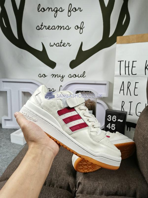 Adidas Forum Low "White Burgundy" - White/Collegiate Burgundy/Gum - CQ0997 Classic Originals Shoes