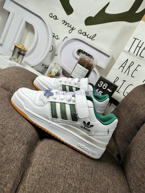 Adidas Forum Low "White Green Gum" - Cloud White/Collegiate Green/Gum - AQ1261 Classic Originals Shoes