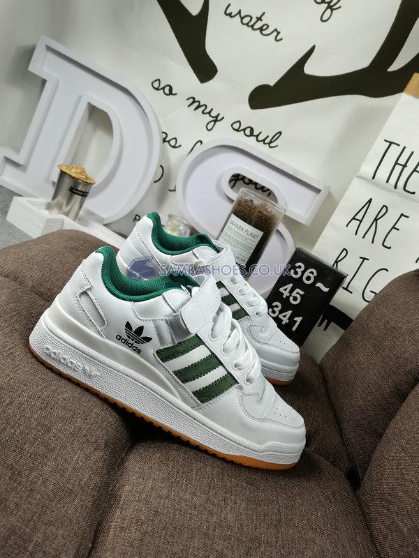 Adidas Forum Low "White Green Gum" - Cloud White/Collegiate Green/Gum - AQ1261 Classic Originals Shoes