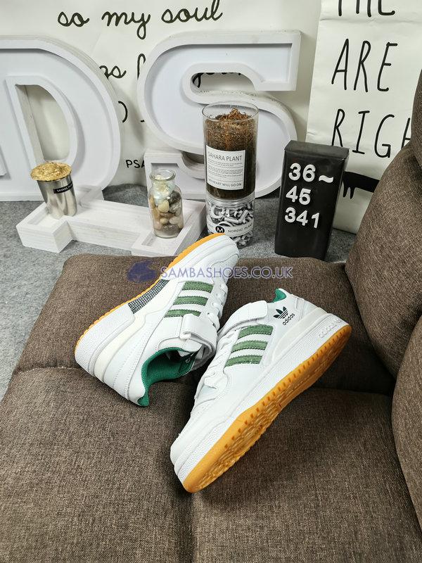 Adidas Forum Low "White Green Gum" - Cloud White/Collegiate Green/Gum - AQ1261 Classic Originals Shoes