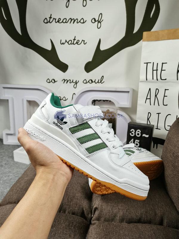 Adidas Forum Low "White Green Gum" - Cloud White/Collegiate Green/Gum - AQ1261 Classic Originals Shoes