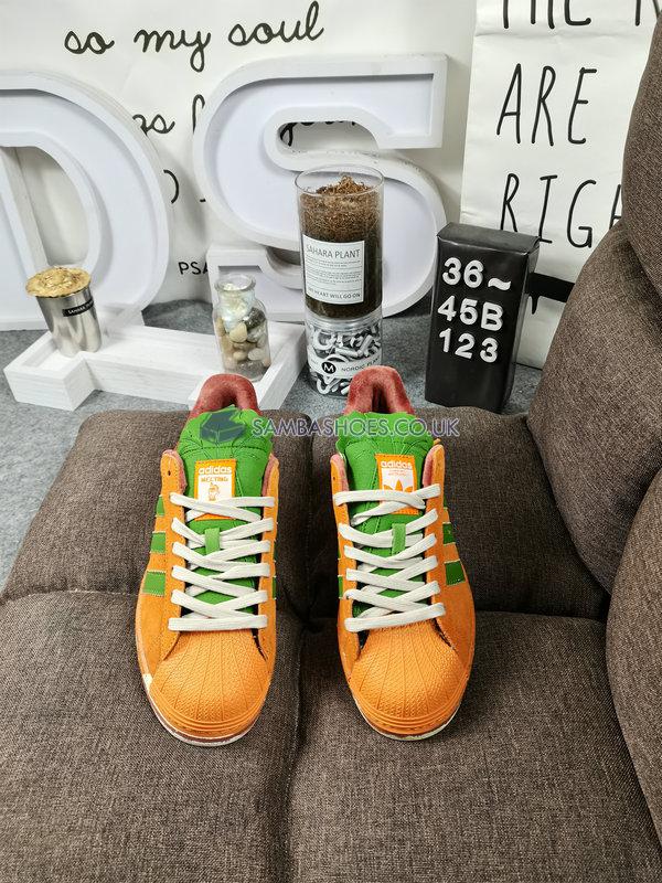 Melting Sadness x Adidas Superstar 360 J "Carrot" - Orange/Green - GX3960 Classic Originals Shoes