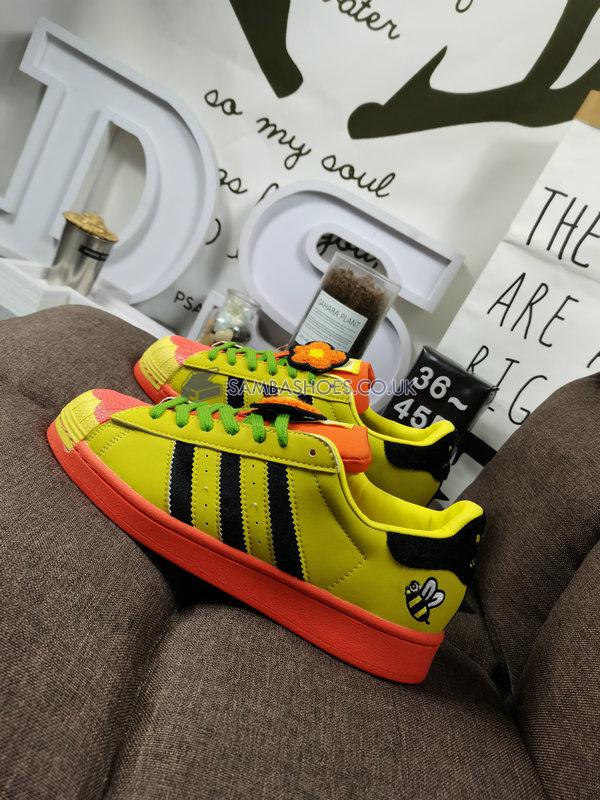 Melting Sadness x Adidas Superstar "Bee with You Pack - Yellow" - Yellow/Core Black/Super Orange - FZ5254 Classic Originals Shoes