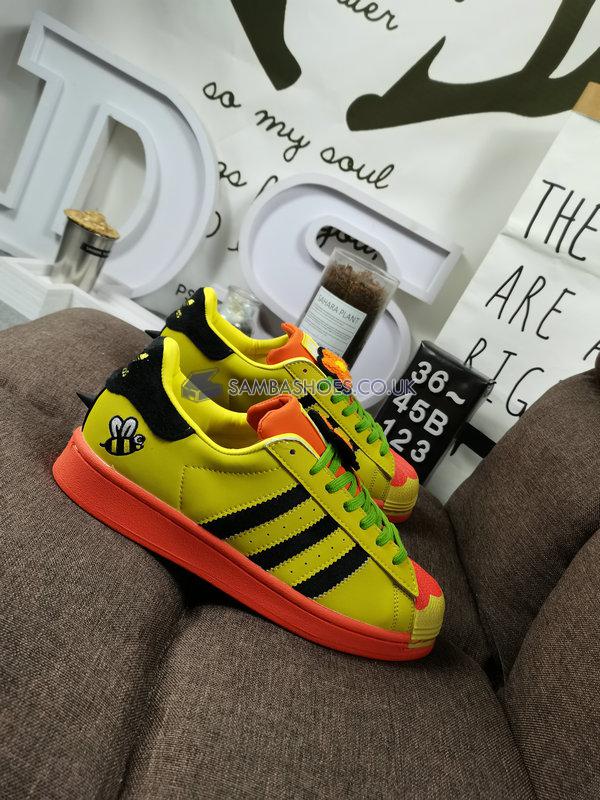 Melting Sadness x Adidas Superstar "Bee with You Pack - Yellow" - Yellow/Core Black/Super Orange - FZ5254 Classic Originals Shoes