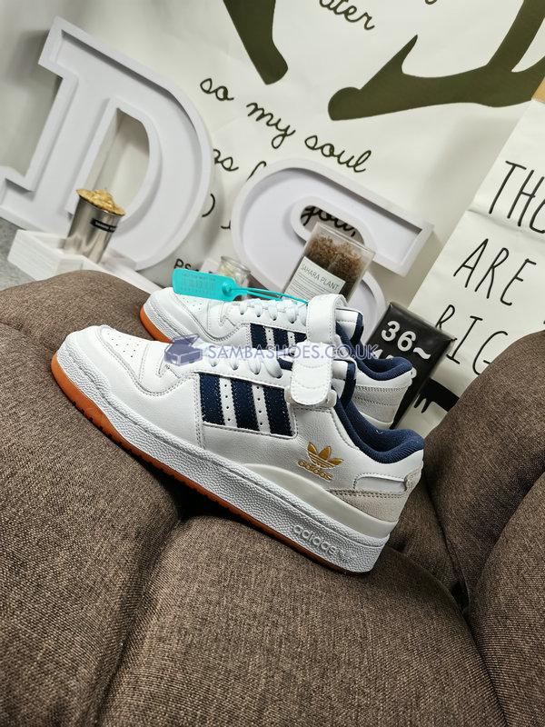 Adidas  Forum Low "White Crew Navy" - Cloud White/Crew Navy/Gum - GY2648 Classic Originals Shoes