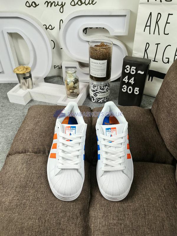 Adidas Superstar "Knicks" - Footwear White/Orange/Blue - FX5526 Classic Originals Shoes