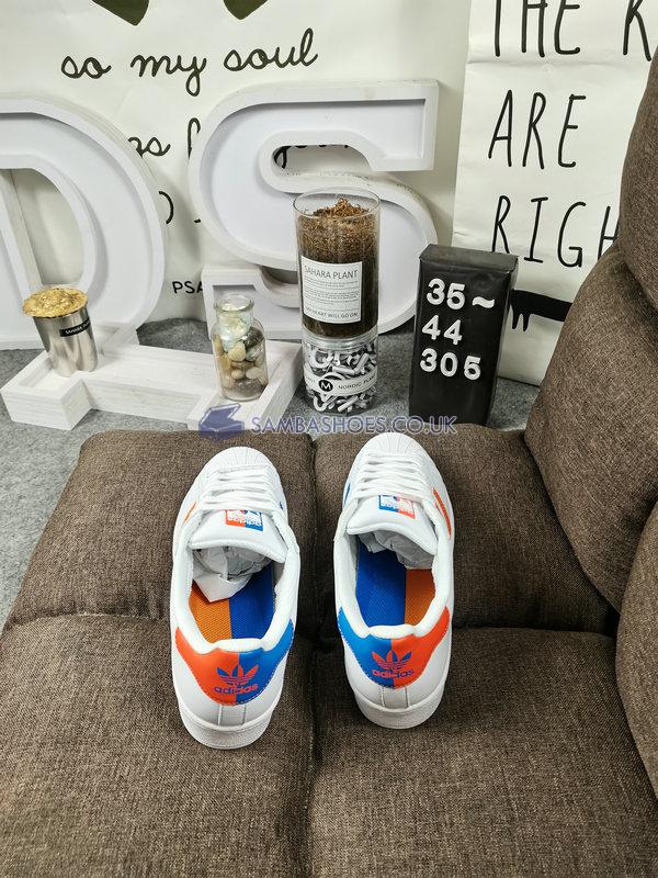 Adidas Superstar "Knicks" - Footwear White/Orange/Blue - FX5526 Classic Originals Shoes