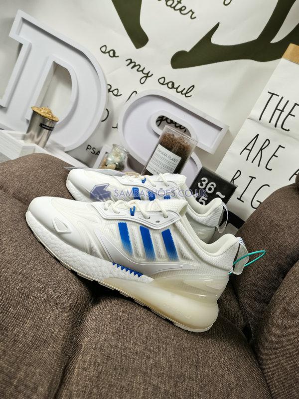 Adidas ZX 2K Boost 2.0 "White Blue Bird" - Cloud White/Off White/Blue Bird - GX1007 Classic Originals Shoes