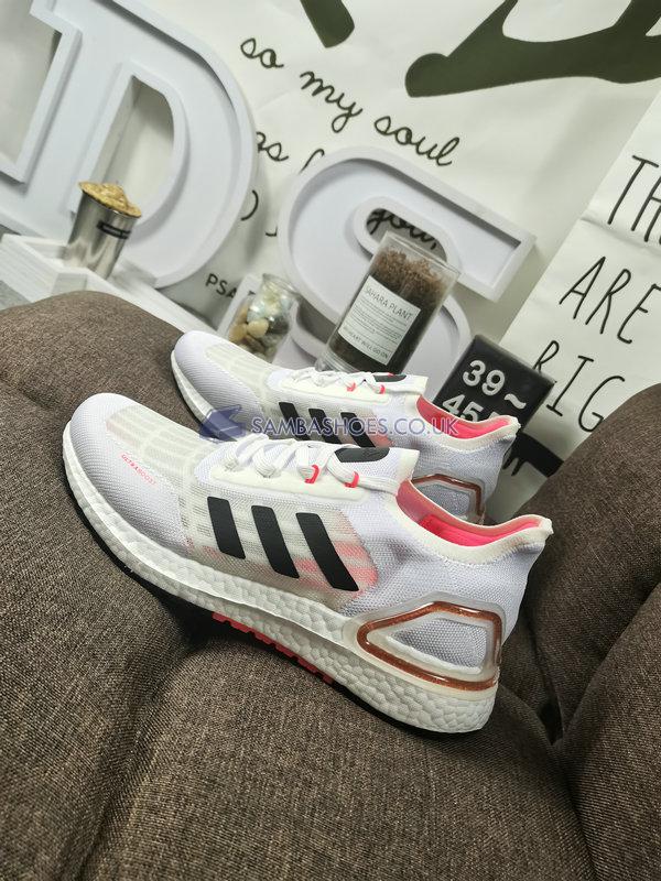 Adidas UltraBoost Summer.Rdy "White Signal Pink" - Cloud White/Core Black/Signal Pink - FW9771 Classic Running Shoes