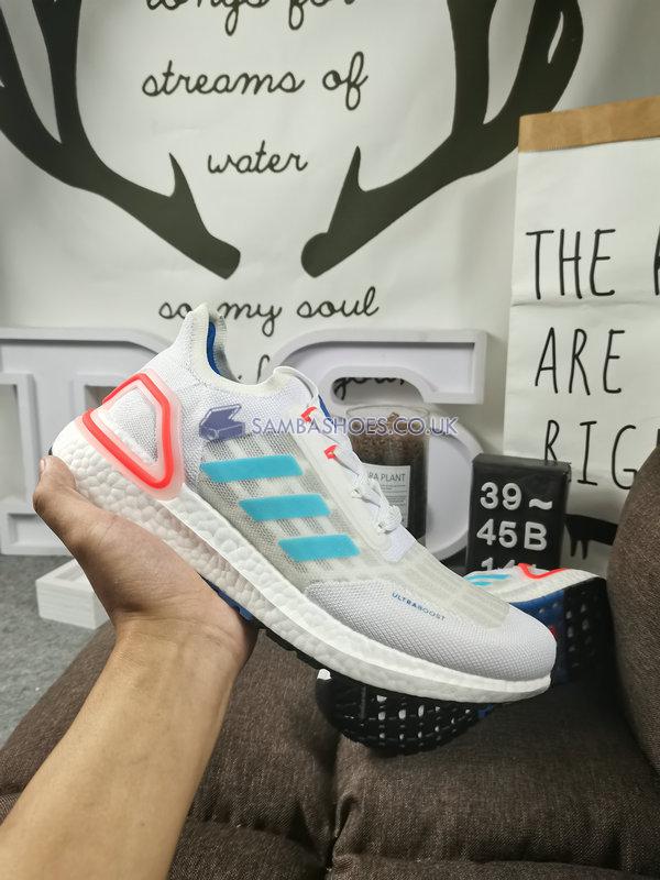 Adidas UltraBoost Summer.Rdy "White Glory Blue" - Cloud White/Glory Blue/Solar Red - EG0751 Classic Running Shoes