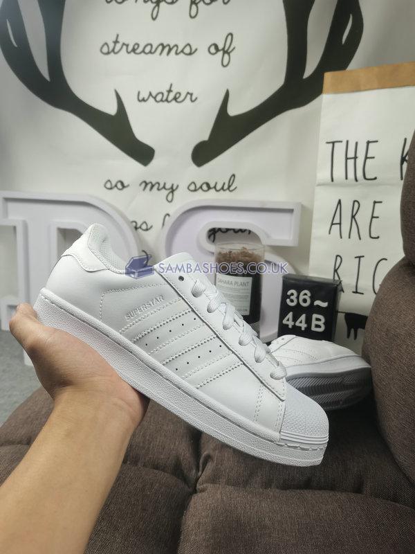 Adidas Superstar "White" - Running White Ftw/Running White/Running White - B27136 Classic Originals Shoes