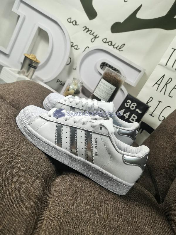 Adidas Superstar "White Silver Metallic" - Cloud White/Silver Metallic/Cloud White - FX2329 Classic Originals Shoes