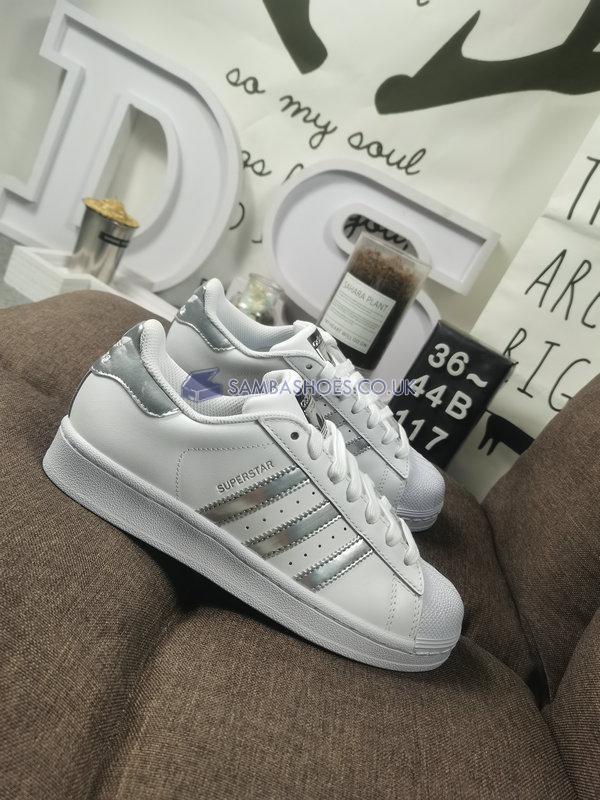 Adidas Superstar "White Silver Metallic" - Cloud White/Silver Metallic/Cloud White - FX2329 Classic Originals Shoes