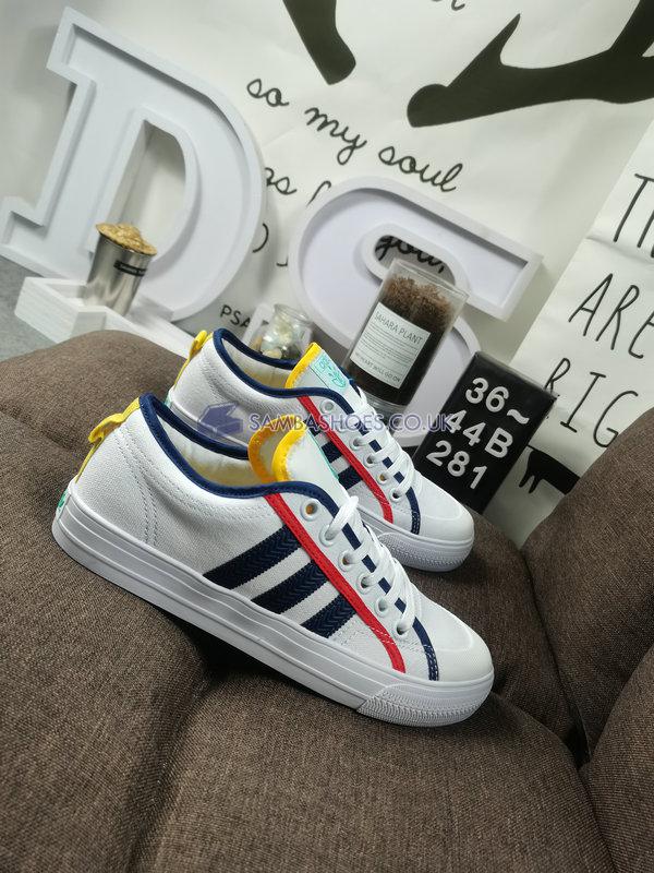 Adidas Nizza "White Victory Blue" - Cloud White/Victory Blue/Red - GZ8656-2 Classic Originals Shoes