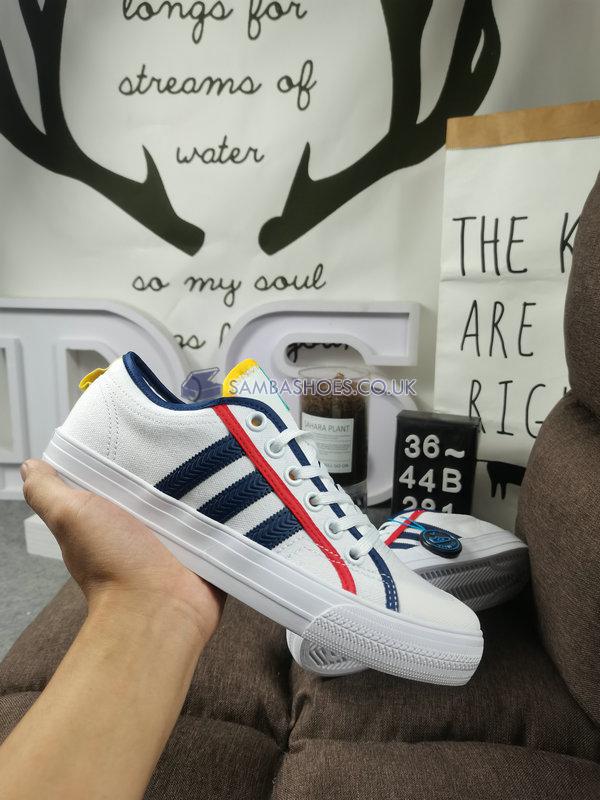 Adidas Nizza "White Victory Blue" - Cloud White/Victory Blue/Red - GZ8656-2 Classic Originals Shoes