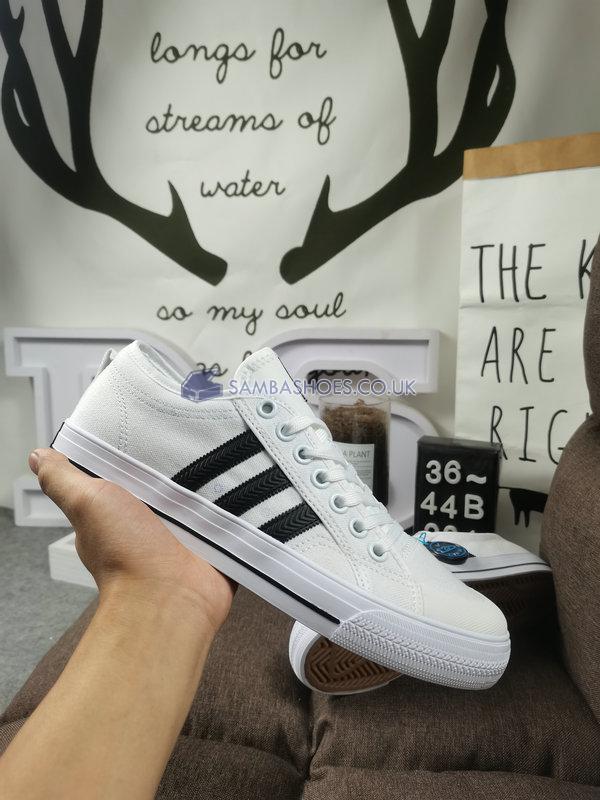 Adidas Nizza "Footwear White" - Footwear White/Core Black/Footwear White - CQ2333-2 Classic Originals Shoes