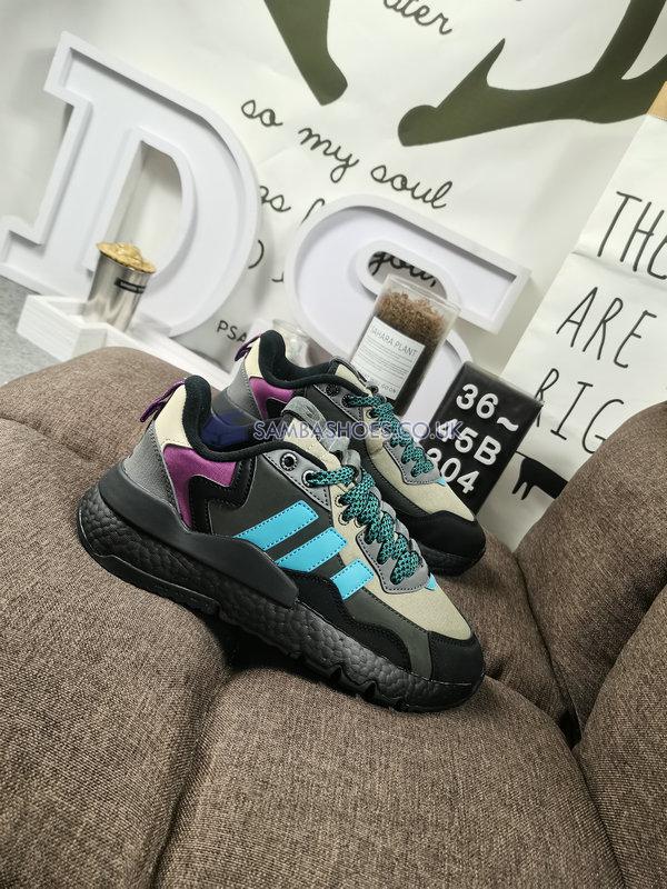 Adidas Nite Jogger Winterized "Grey Six" - Black White/Grey Six/Rich Mauve - FZ3665 Classic Originals Shoes